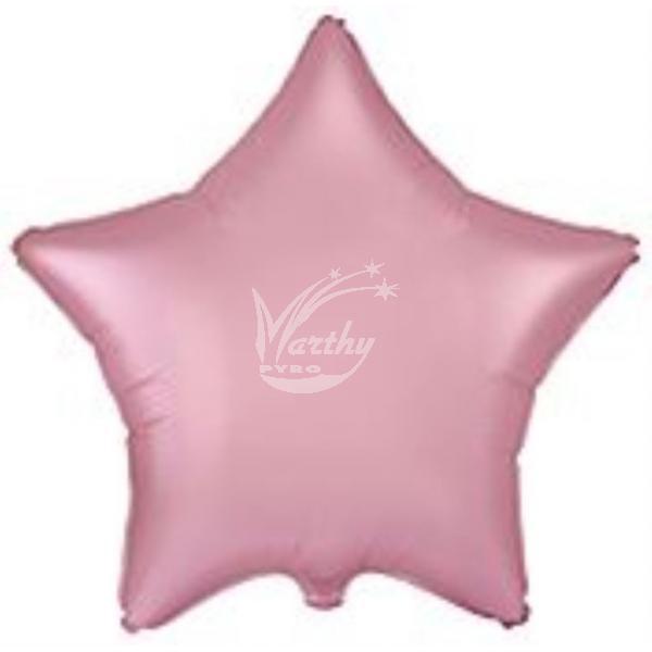 Balón fóliový 45 cm Hvězda - pastelová růžová - Kliknutím zobrazíte detail obrázku.
